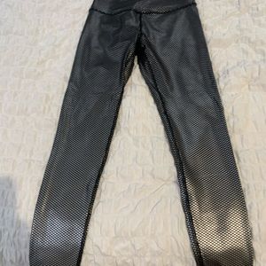 Ombré metallic leggings